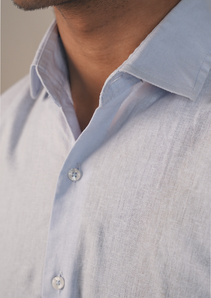 Michael Krs Branded Men's Formal Shirt - Light Blue MFS-27