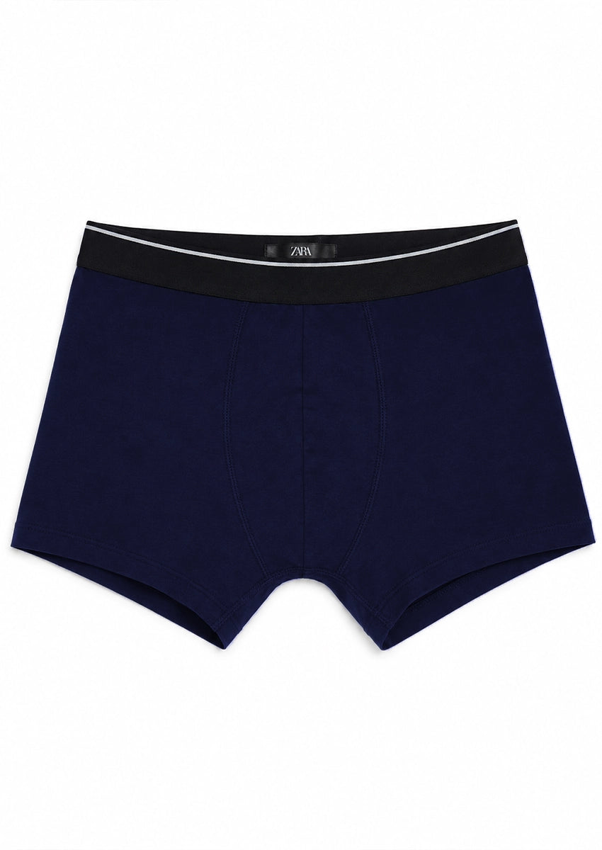 ZARRAA Branded Men's Solid Boxers (Pack of 3)