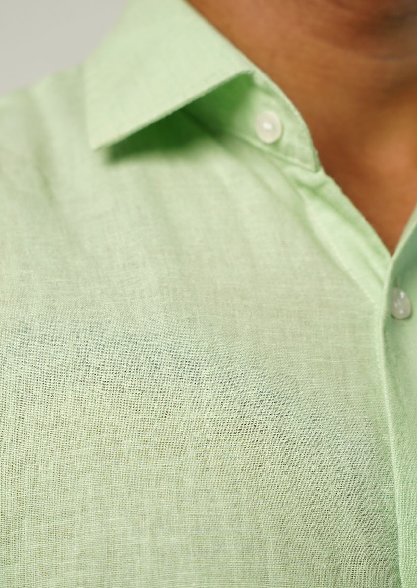 Moos Branded Mens Casual Shirt-Light Green MCS-40