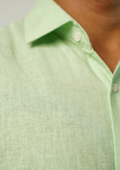 Moos Branded Mens Casual Shirt-Light Green MCS-40