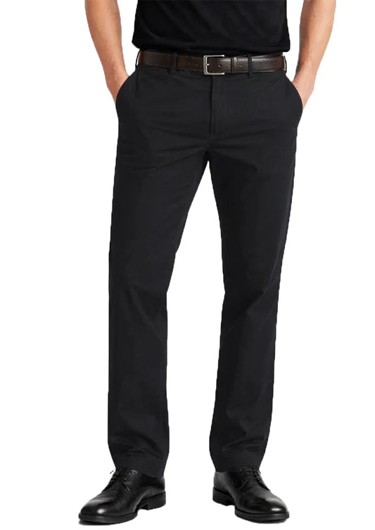 Zelig Branded Men's Black Color Slim-Fit Cotton Chinos Branded MCP-29