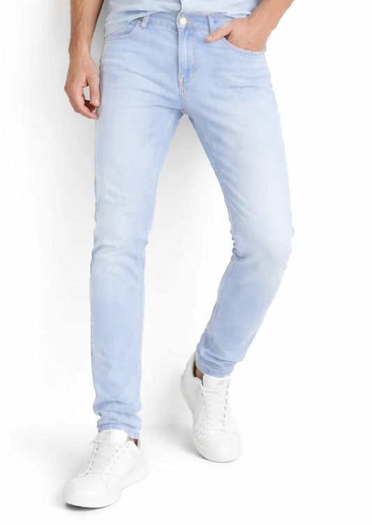 Zelig Branded Men’s Light Blue Slim-Fit Stretch Denim Jeans MJ-14