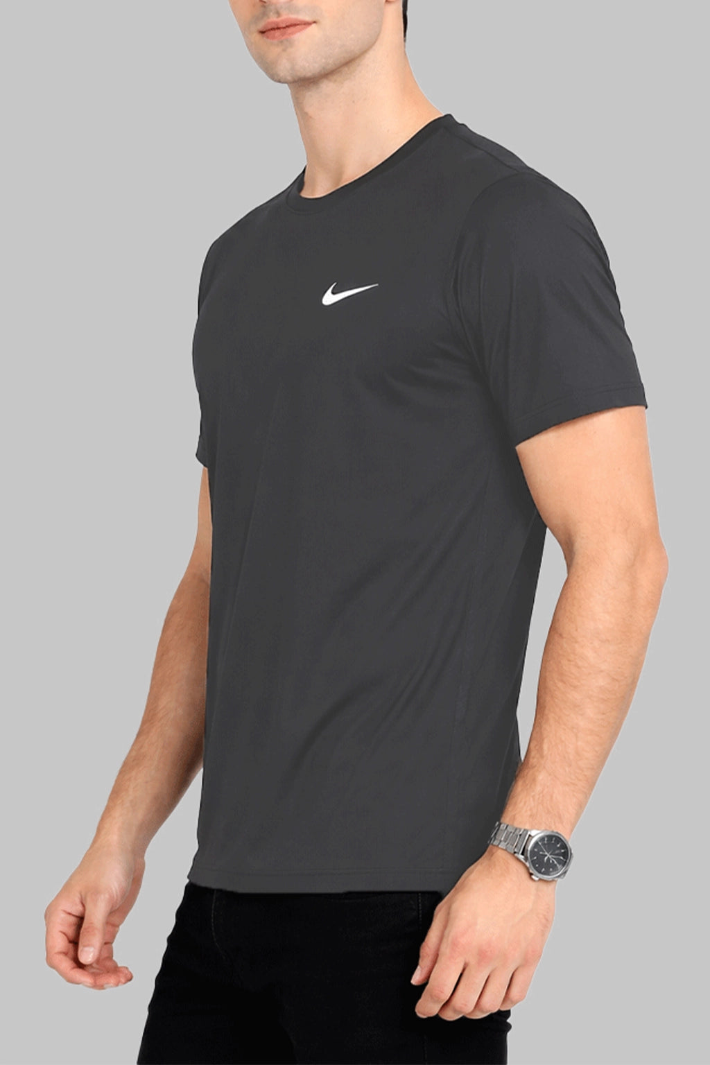 NIKK Men's Dry Fit T-shirt Dark Grey Color MDT-03