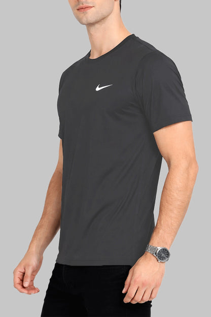 NIKK Men's Dry Fit T-shirt Dark Grey Color MDT-03
