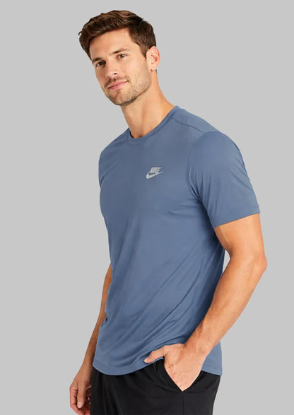 Nikk Men’s Performance Crew Neck Dry Fit T-Shirt - Steel Blue MDT-25