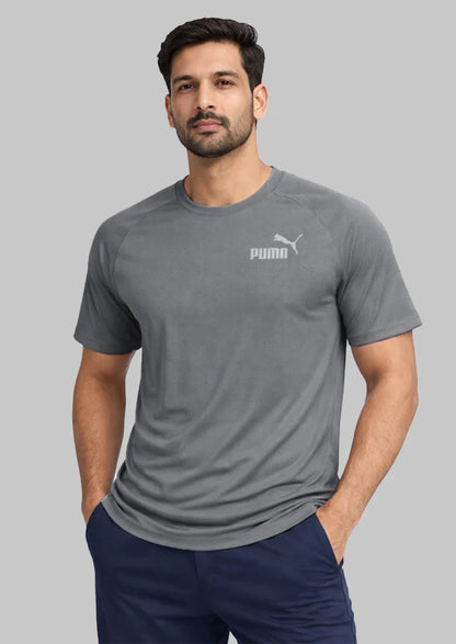 PUMAY Men’s Performance Training Dry Fit T-Shirt – Grey MDT-37