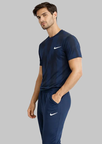 NIKK Navy Blue Dry Fit T-Shirt – Navy Blue MDT-20