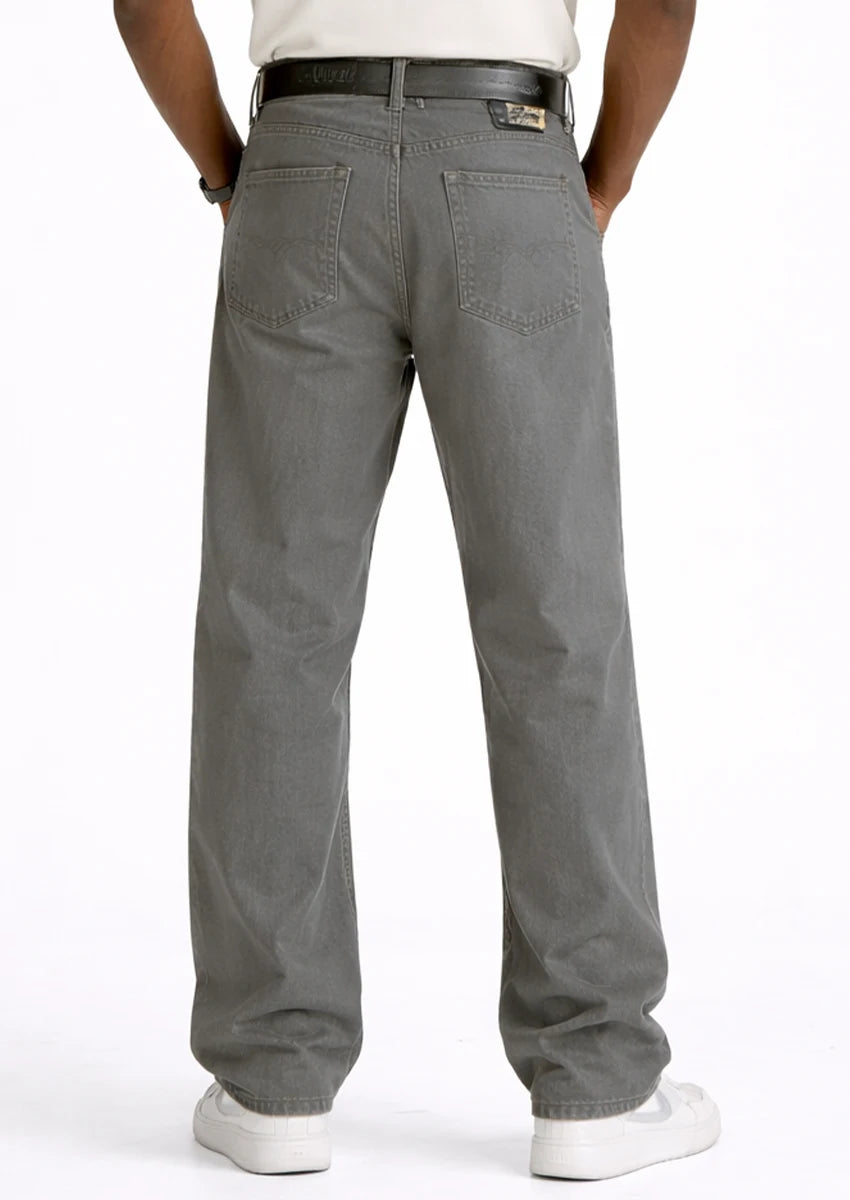 PullnBear Branded Baggy Denim Jeans- Sea Green MJ-25