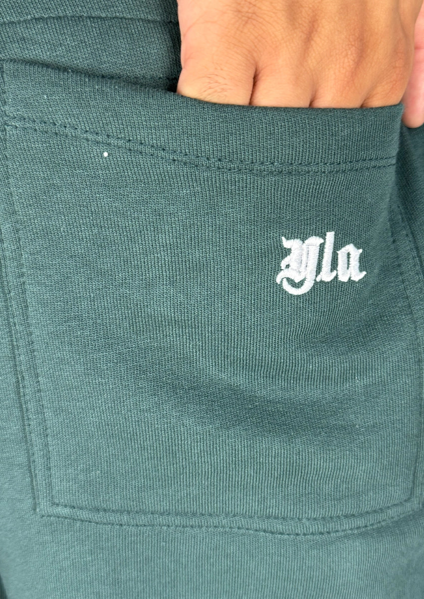 Younglay Branded Unisex Wide-Leg Trouser - Forest Green UT-30