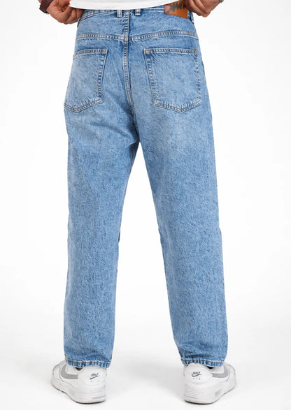 PullNBear Branded Men's Baggy Fit Denim Jeans - Blue MJ-16