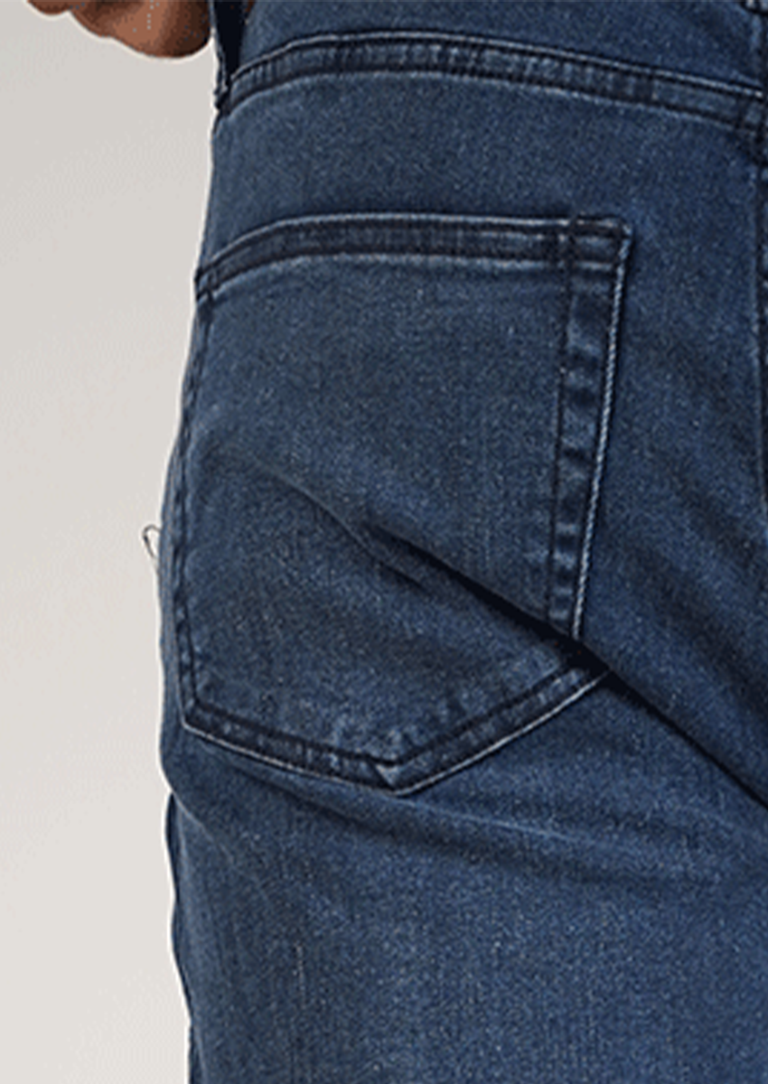 Zaraa Branded Mens Slim Fit Jeans-Dark Blue MJ-31
