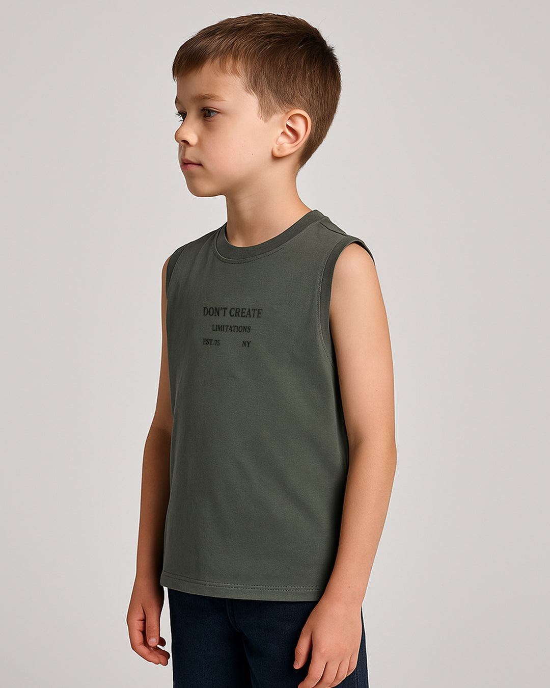 ZARRAA Branded Boy's Stone Grey Color BSO-07