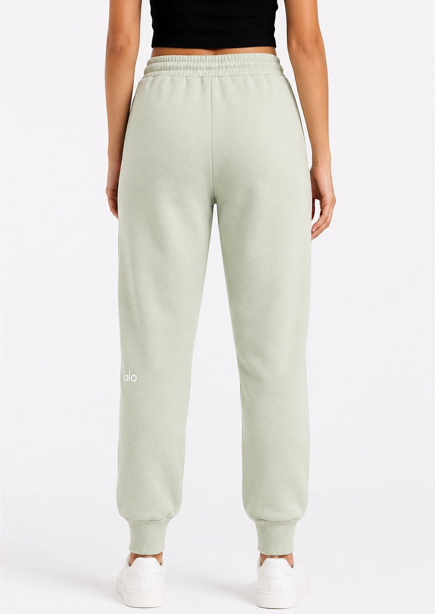 Alos Branded Women’s Thick Fleece Trouser – Sage WTR-06