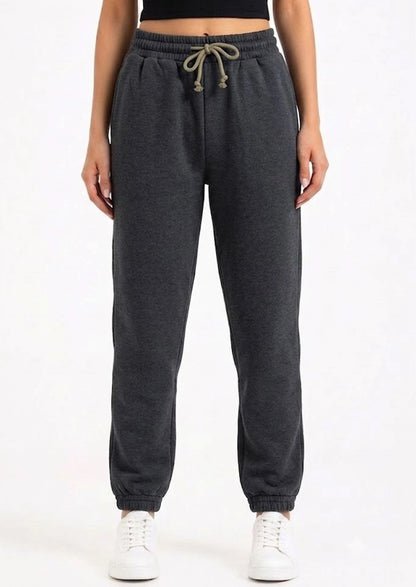 Alos Branded Women’s Thick Fleece Trouser – Dark Grey WTR-07