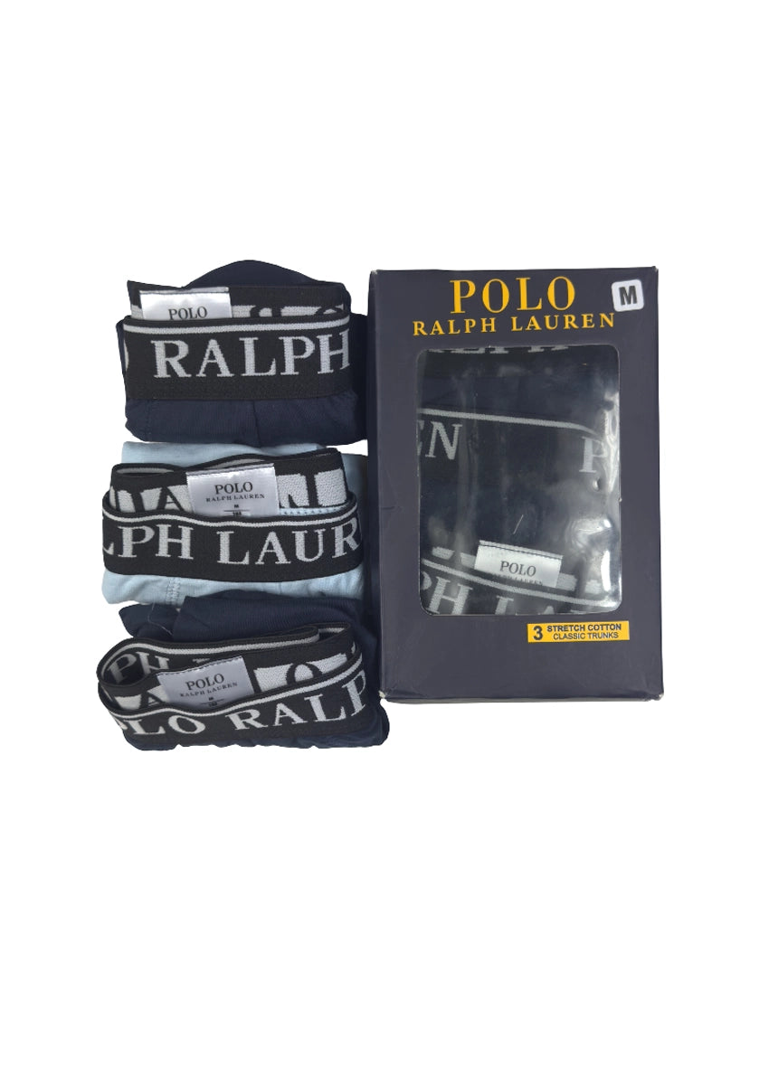 Ralp Lauren Branded Branded Men's Solid  Boxer (Pack of 3)