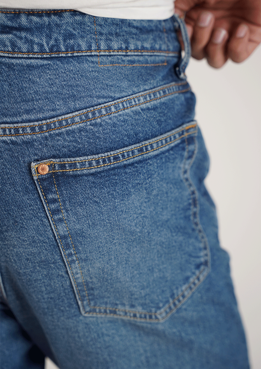 Men’s Branded Classic Blue Slim-Fit Denim Jeans MJ-23