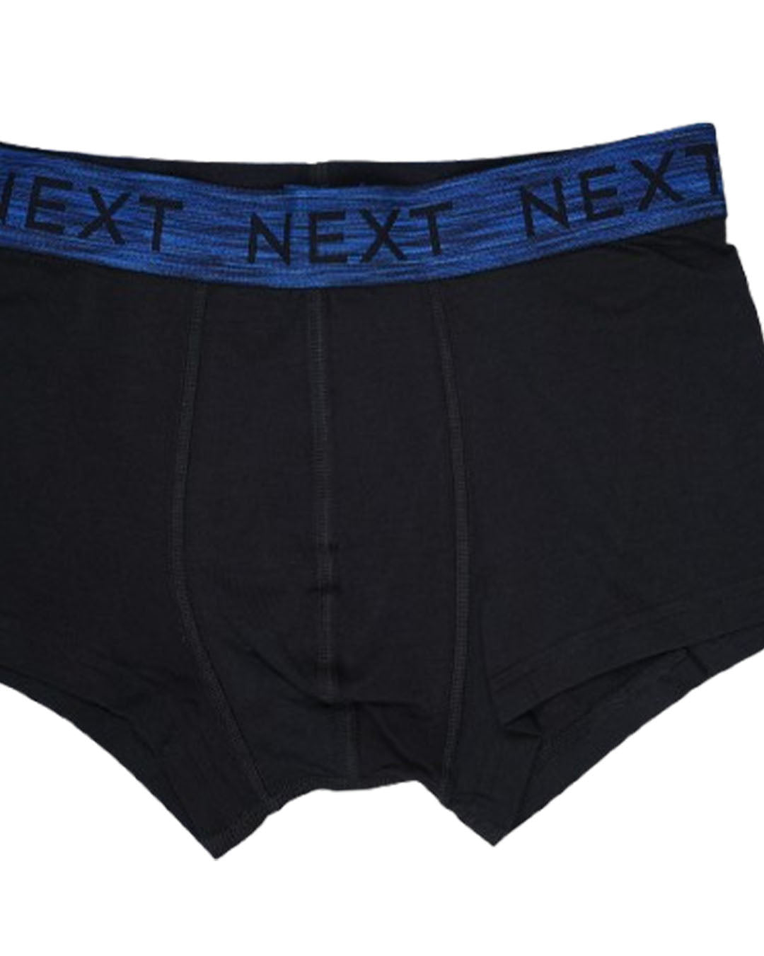 Branded NEXT Men’s Boxer Briefs – Black with Blue Waistband BR-07