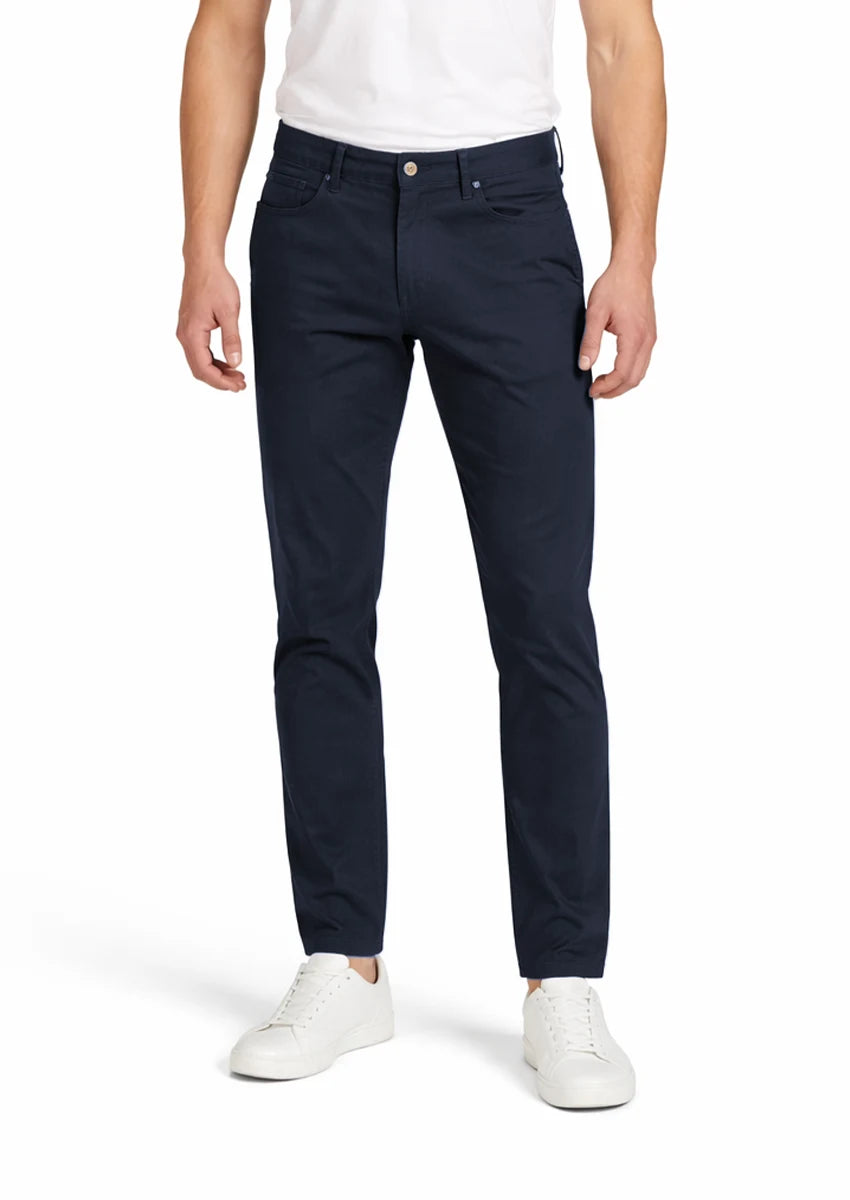 Zelig Branded Men's Navy Blue Color Slim-Fit Cotton Chinos Branded MCP-31