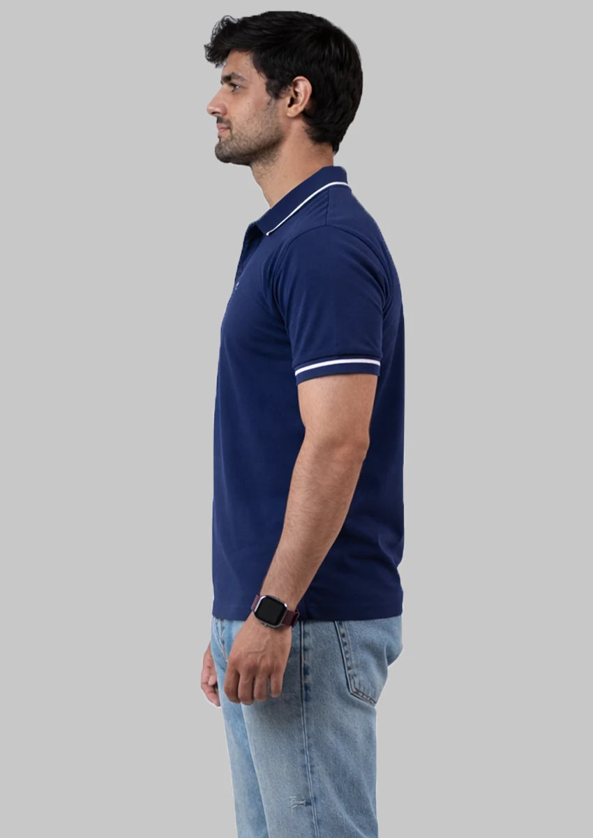 Celin Branded Polo T-shirt Royal Blue Color SP-09