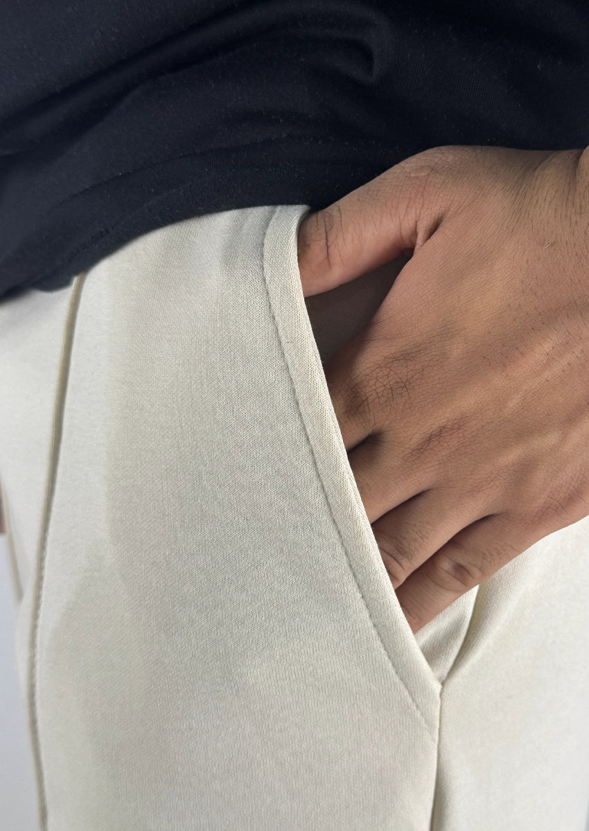 Bersk Branded Uni-Sex Trouser Cream Colour UT-44