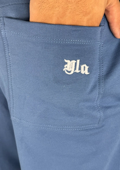 Younglay Branded Unisex Wide-Leg Trouser - Steel Blue UT-31