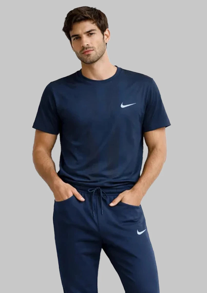 NIKK Navy Blue Dry Fit T-Shirt – Navy Blue MDT-20