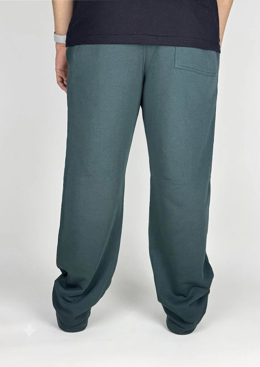Younglay Branded Unisex Wide-Leg Trouser - Forest Green UT-30