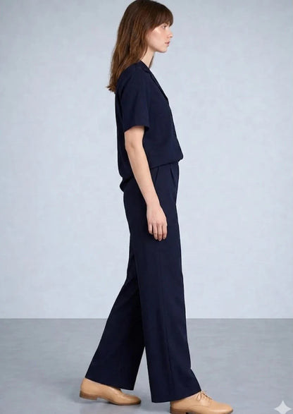 Zelig Branded Navy Blue Color Co-Ord Set WCS-06