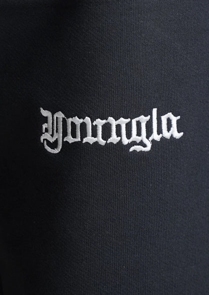 Younglay Branded Unisex Wide-Leg Trouser - Jet Black UT-34