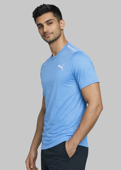 Pumay Men’s Lightweight Training Crew Neck Dry Fit T-Shirt – Sky Blue MDT-30