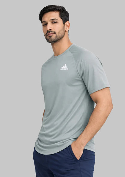 Adeds Men’s Performance Training Dry Fit T-Shirt – Light Grey MDT-36