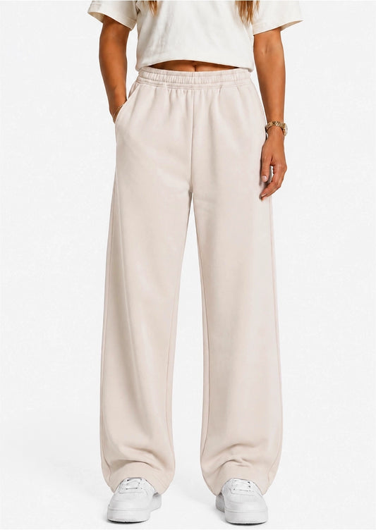 Sinsaey Branded Women's Wide-leg Trouser Cream Color WTR-03