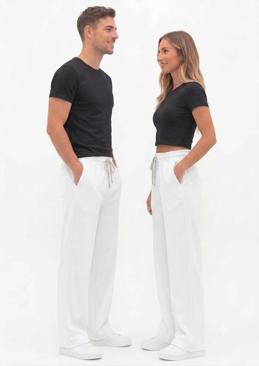 Bersk Branded Uni-Sex Trouser White Colour UT-43