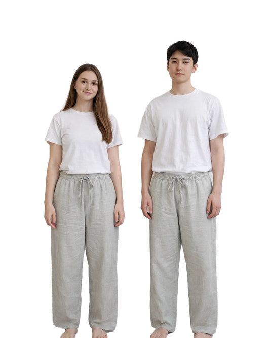 Zelig Branded Unisex Relaxed Fit Trouser - Light Grey UT-31