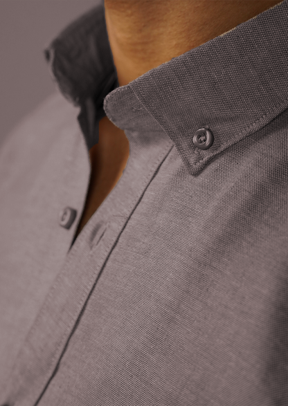 Zelig Branded Mens Formal Shirt-Stone Grey MFS-45