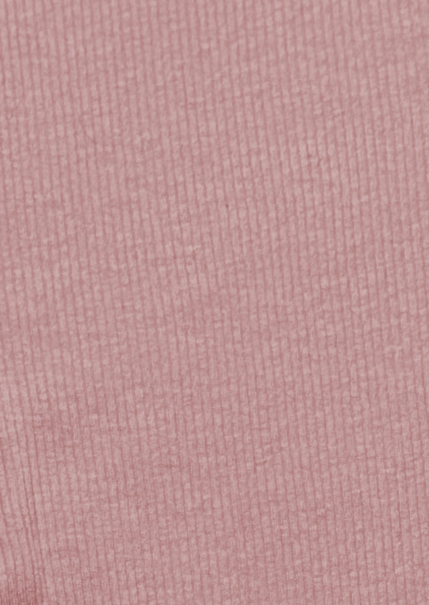 Branded Girl's Dusty Pink Ribbed Tights GTD-21