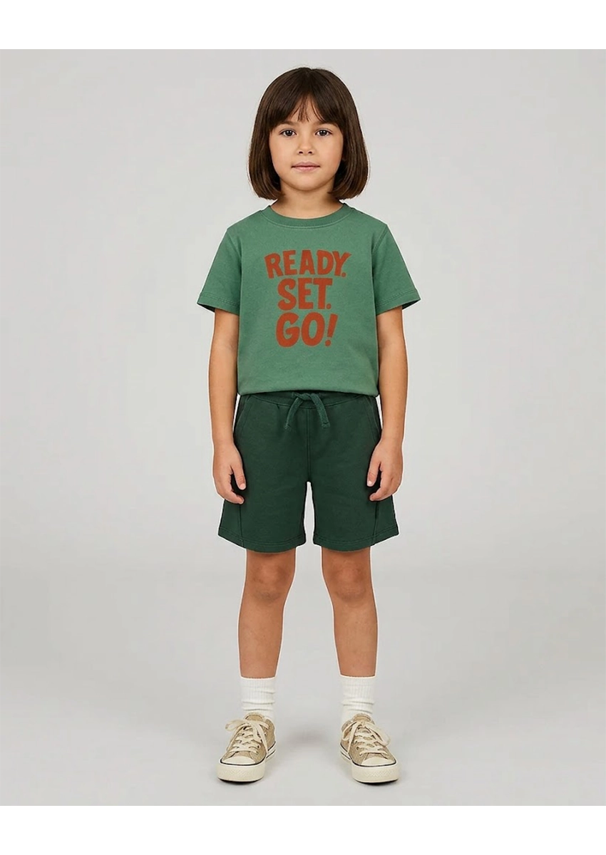 ZARRAA Boy's Premium Shorts Dark Green Color BST-12