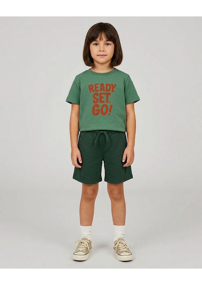ZARRAA Boy's Premium Shorts Dark Green Color BST-12
