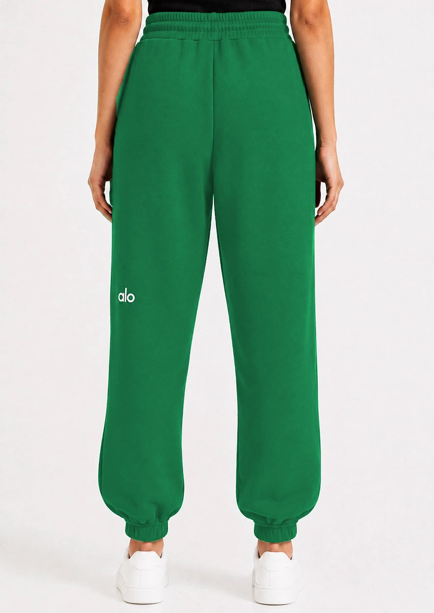 Alos Branded Women’s Thick Fleece Trouser – Green WTR-08