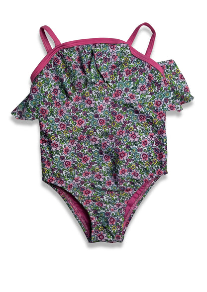 Branded Girls Floral Ruffle One-Piece Swimsuit GSS-01