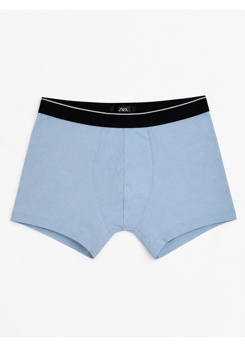 ZARRAA Branded Men's Solid Boxers (Pack of 3)