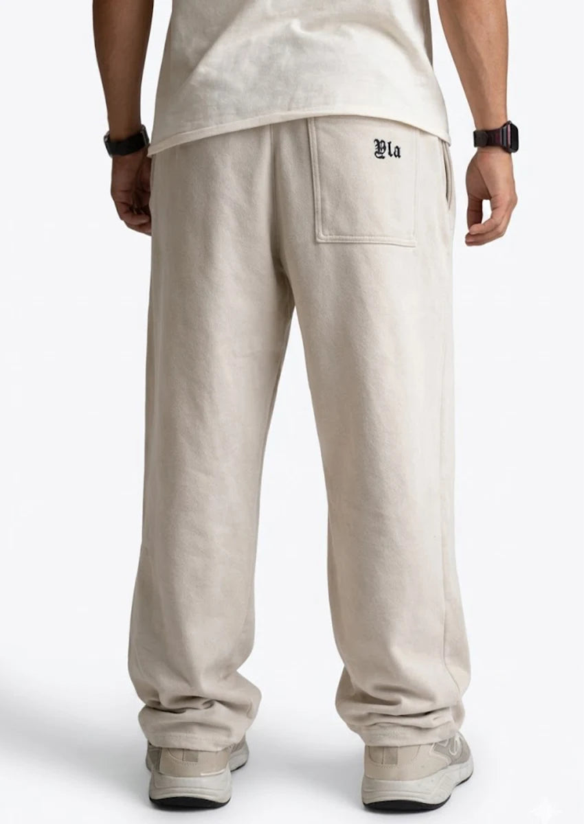 Younglay Branded Unisex Wide-Leg Trouser - Khaki UT-32