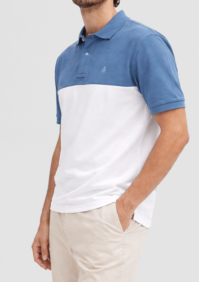 Spring Fld Branded Men’s Polo T-shirt – Steel Blue MPT-74