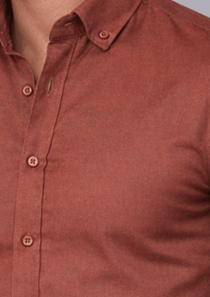 Zelig Branded Mens Formal Shirt-Brick Red MFS-29