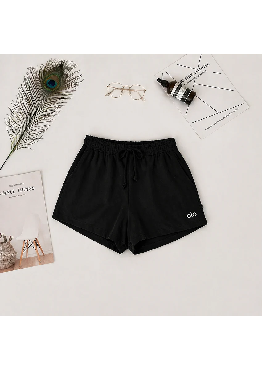 ALOS branded Womens Shorts Pack Of Six - Grey-Black-White-Jet Black-Charcoal Grey-Ligth Grey