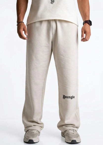 Younglay Branded Unisex Wide-Leg Trouser - Khaki UT-32