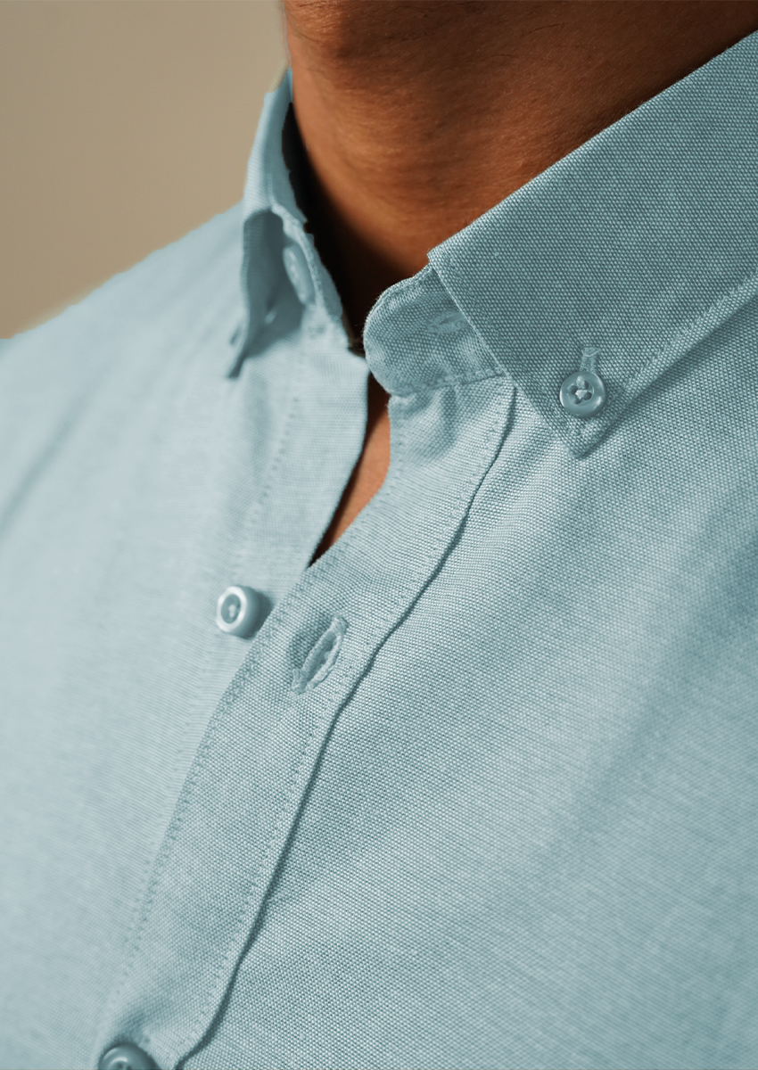 Zelig Branded Mens Formal Shirt-Light Blue MFS-31