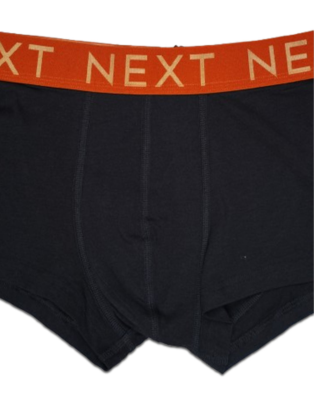 Branded NEXT Men’s Boxer Briefs – Black with Orange Waistband BR-04