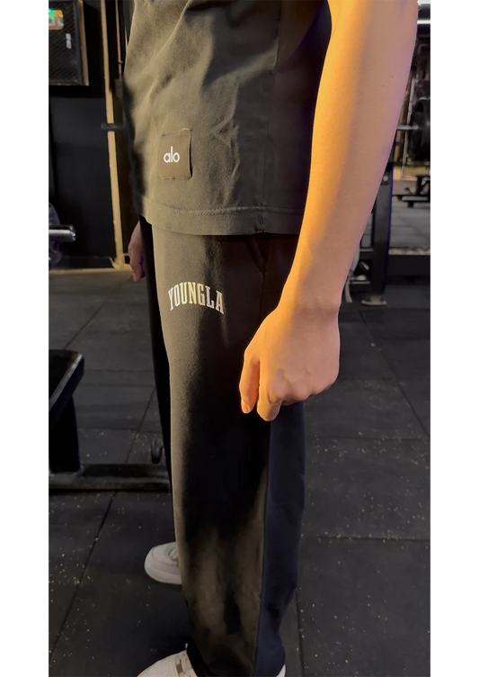 Younglay Branded Unisex Wide-Leg Trouser - Black UT-29