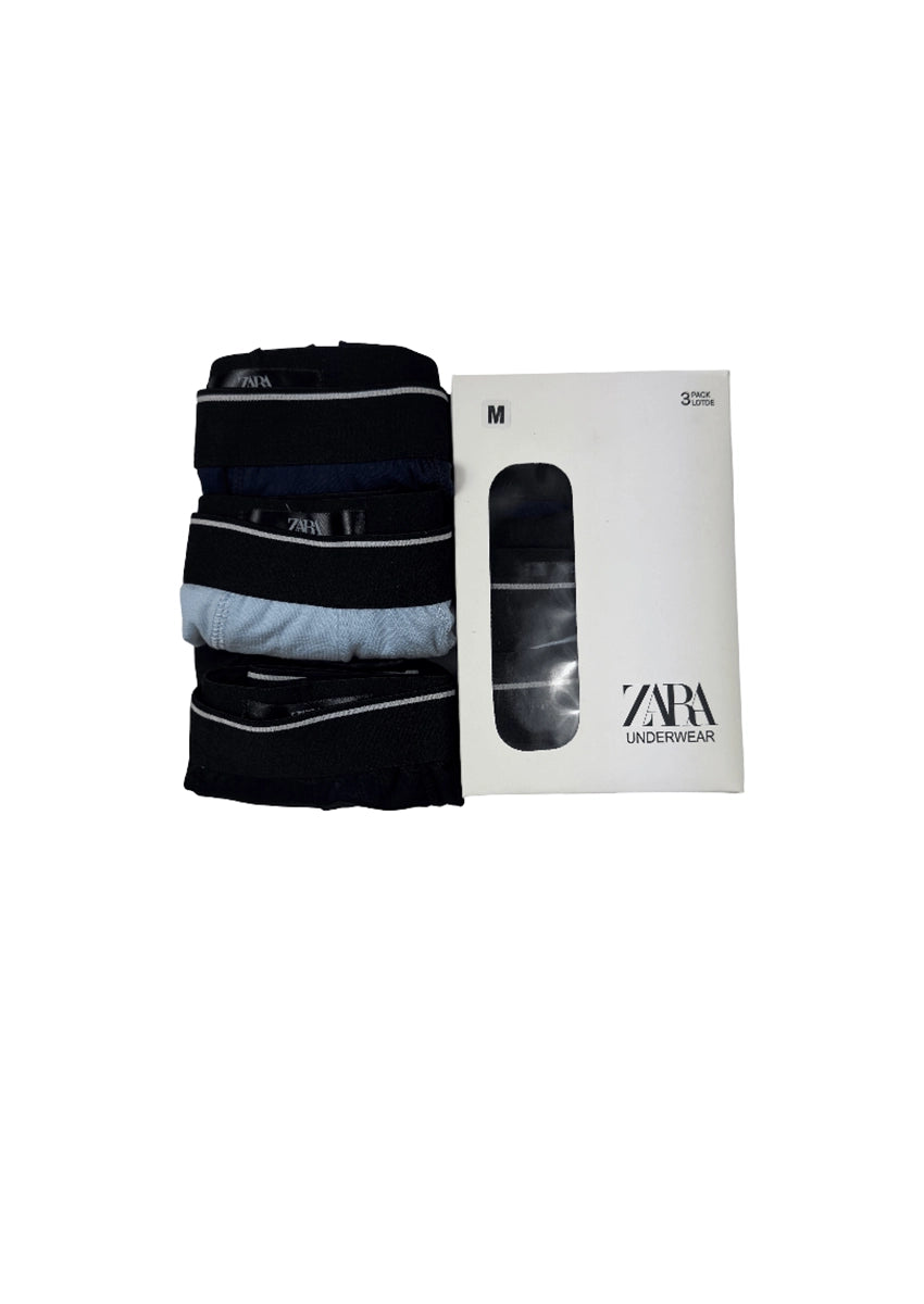 ZARRAA Branded Men's Solid Boxers (Pack of 3)